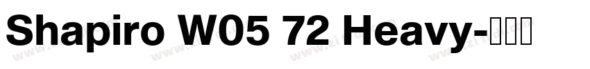 Shapiro W05 72 Heavy字体转换 Shapiro W05 72 Heavy字体转换